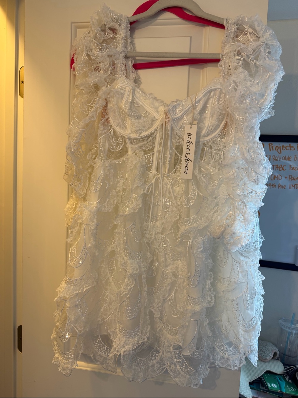 NWT FOR LOVE AND LEMONS BRIDAL Lace Party Dress